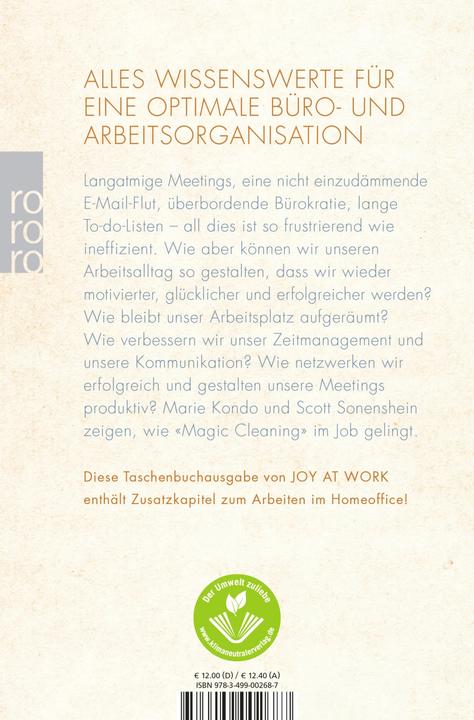 Actual product image Glücklich im Job, glücklich im Leben (German, Marie Kondo, 2021)