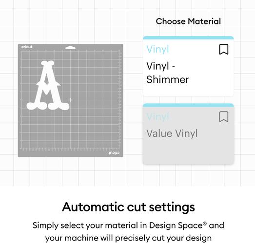 Image du produit Cricut Vinylfolie Permanent Glanz 30.5 x 122 cm, 1 Stück, Gold