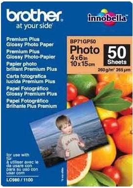 Image du produit Brother Premium Plus Glossy (260 g/m², 10 x 15 cm, 50 pcs)
