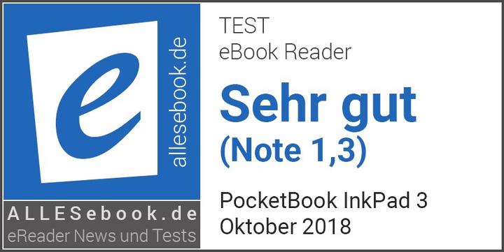 Image du produit PocketBook InkPad 3 (7.80", 8 Go, Noir)