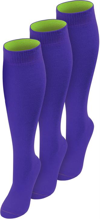 Produktbild Normani 3 Paar Kniestrümpfe mit farbig abgesetztem Bund Bi-Color - 9993 (3er Pack, 47 - 50)