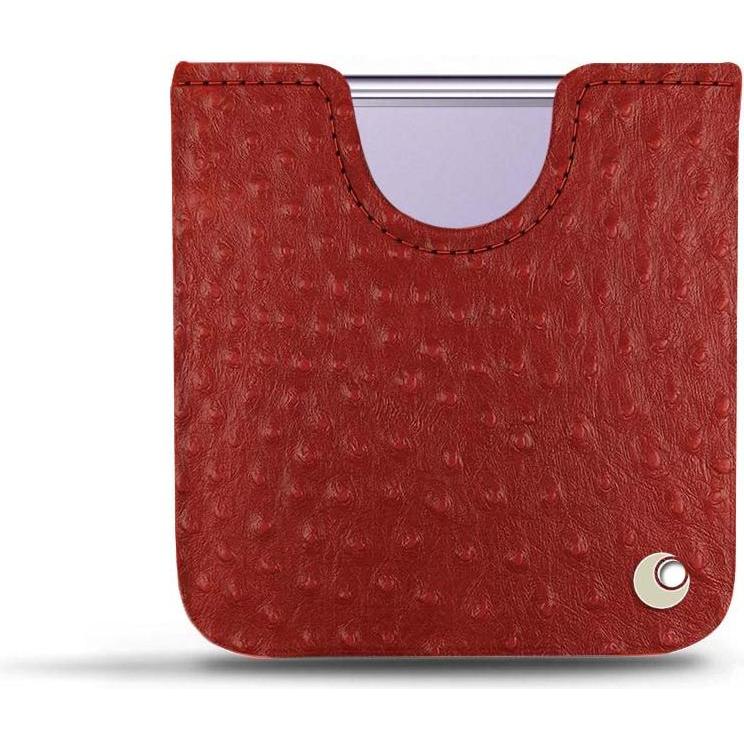 Noreve Lederschutzhülle (Samsung Galaxy Z Flip4), Smartphone Hülle, Rot