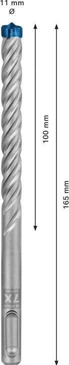Produktbild Bosch Professional Zubehör EXPERT SDS plus-7X Hammerbohrer, 11 x 100 x 165 mm (11 Millimeter)
