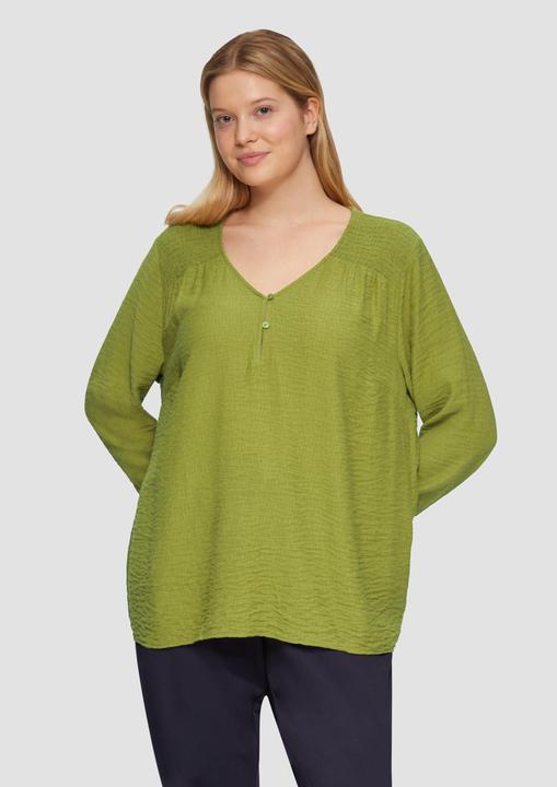 Image du produit S.Oliver Bluse Strukturierte Bluse aus Viskosemix mit Smok Detail (48)