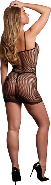 Produktbild Le Désir Short Dress Fishnet and Spaghetti Straps - OS - Black (One Size)