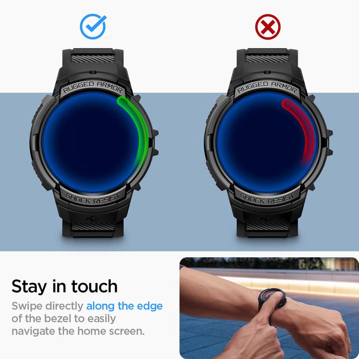 Immagine prodotto Spigen Rugged Armor Pro Samsung Watch 6 40mm nero ACS06501
