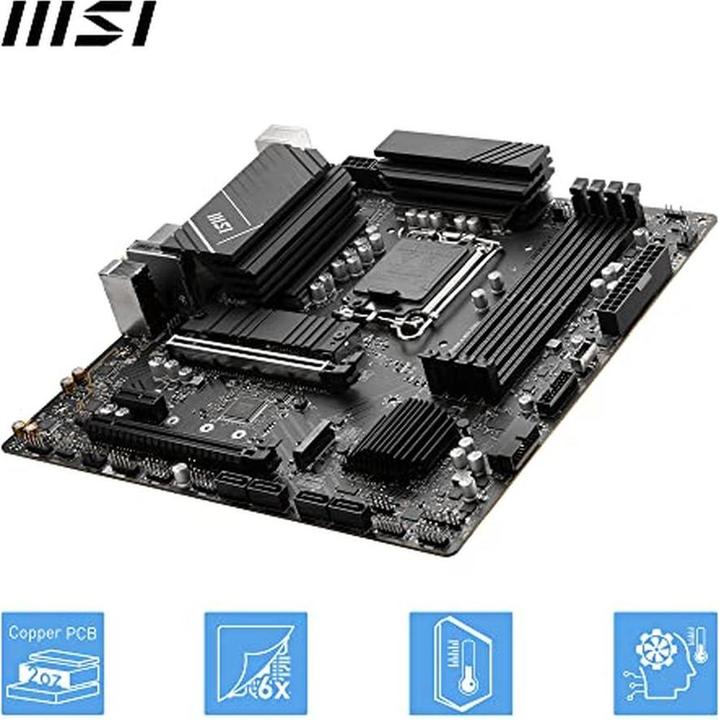 Immagine prodotto MSI PRO B760M-A WIFI DDR4 (1700) (D) (LGA 1700, Intel B760, mATX)