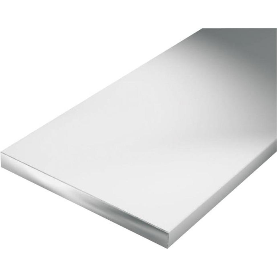 Magni, Profilo, Alberts 473037 Barra piatta in alluminio anodizzato argento 1000 x 25 x 2 mm