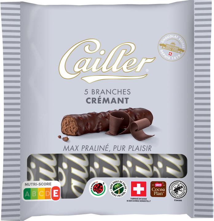 Produktbild Cailler Branches Schokoladenriegel Crémant S 5 Stücke (115 g)