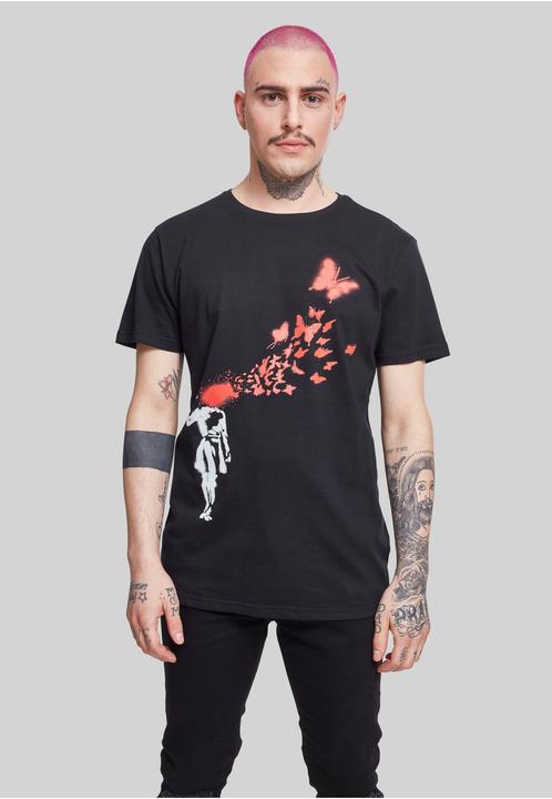 Produktbild Merchcode Brandalised - Banksy's Graffiti Butterfly Tee (S)