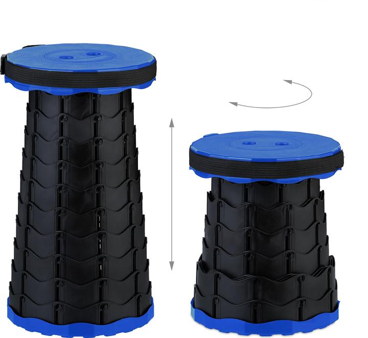 Actual product image Relaxdays telescopic stool