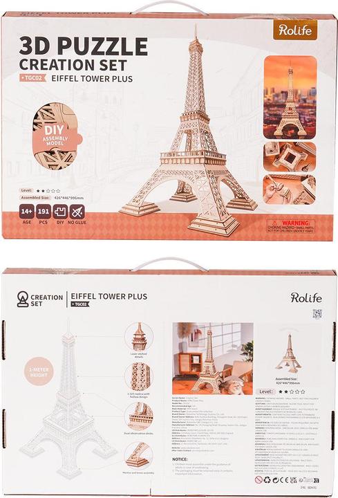 Produktbild Robotime Bausatz Eiffel Tower Plus