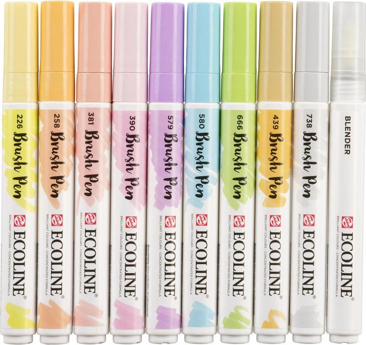 Image du produit Talens Pastel Ecoline Brushpen (Multicolore)