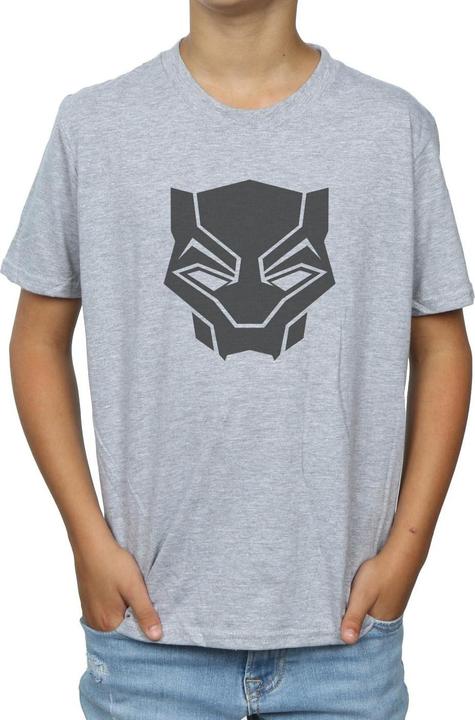 Produktbild Jungen Black Panther Schwarz auf Schwarz TShirt (152, 158)