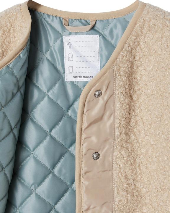 Actual product image Vertbaudet Girls' padded waistcoat made from teddy fleece with recycled polyester (146, 152)