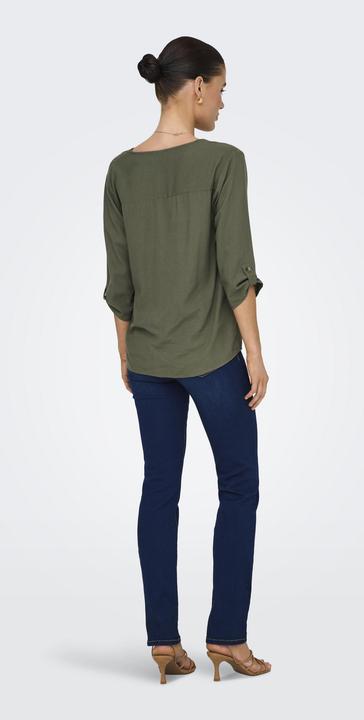 Produktbild JdY Normal geschnitten V-Ausschnitt Umgeschlagene Ärmelbündchen Top Top (S)