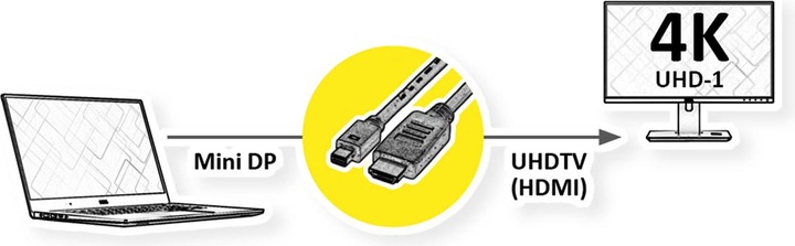 Actual product image Value HDMI (Typ A) — DisplayPort (3 m, DisplayPort)