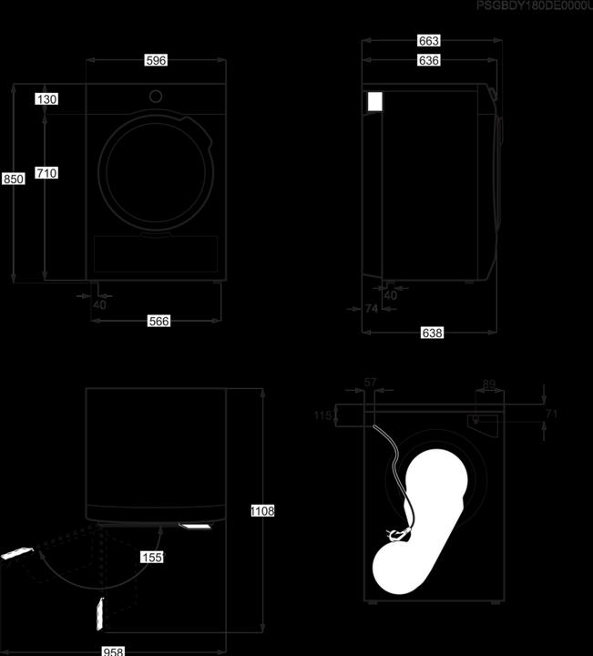 Produktbild Electrolux Twl4e300 (8 kg, Links)