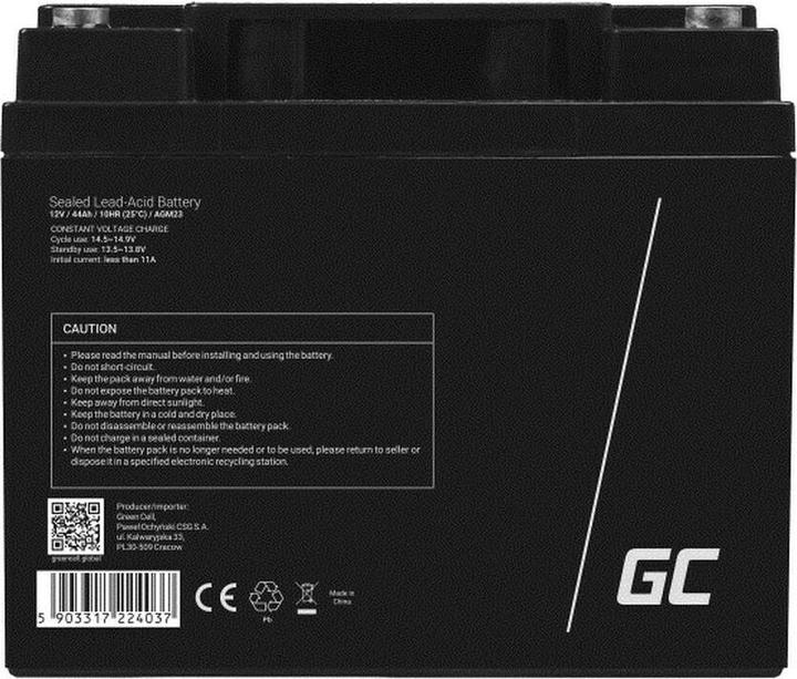 Image du produit GreenCell AGM Battery 12V 44Ah - Batterie - 44.000 mAh (12 V, 44 Ah)