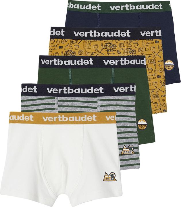 Produktbild Vertbaudet Bio-Kollektion: 5er-Pack Jungen Boxershorts aus Stretch (152, 5er Pack)