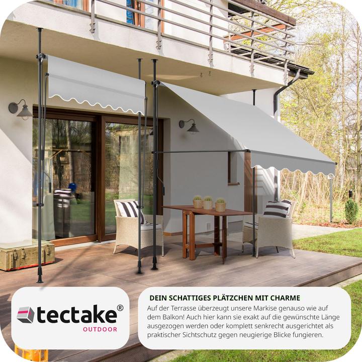 Produktbild tectake Klemmmarkise (1.50 m)