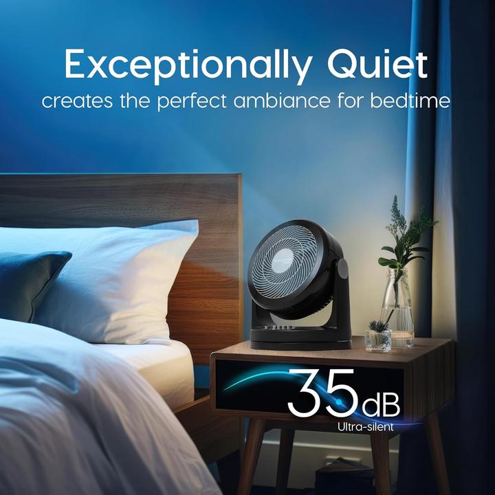 Produktbild Iris Ohyama Woozoo PCF-HM23 oszillierender Tischventilator mit 3 Geschwindigkeiten (35 dB)