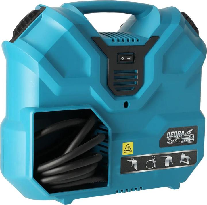 Actual product image Dedra Cordless air compressor 2x18V (8 bar)