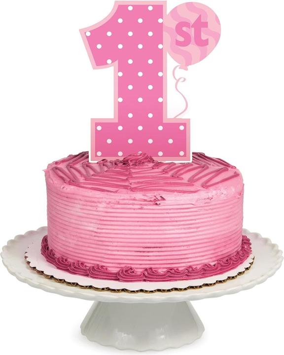 Actual product image Creative Party Number 1 Polka Dot Cake Topper