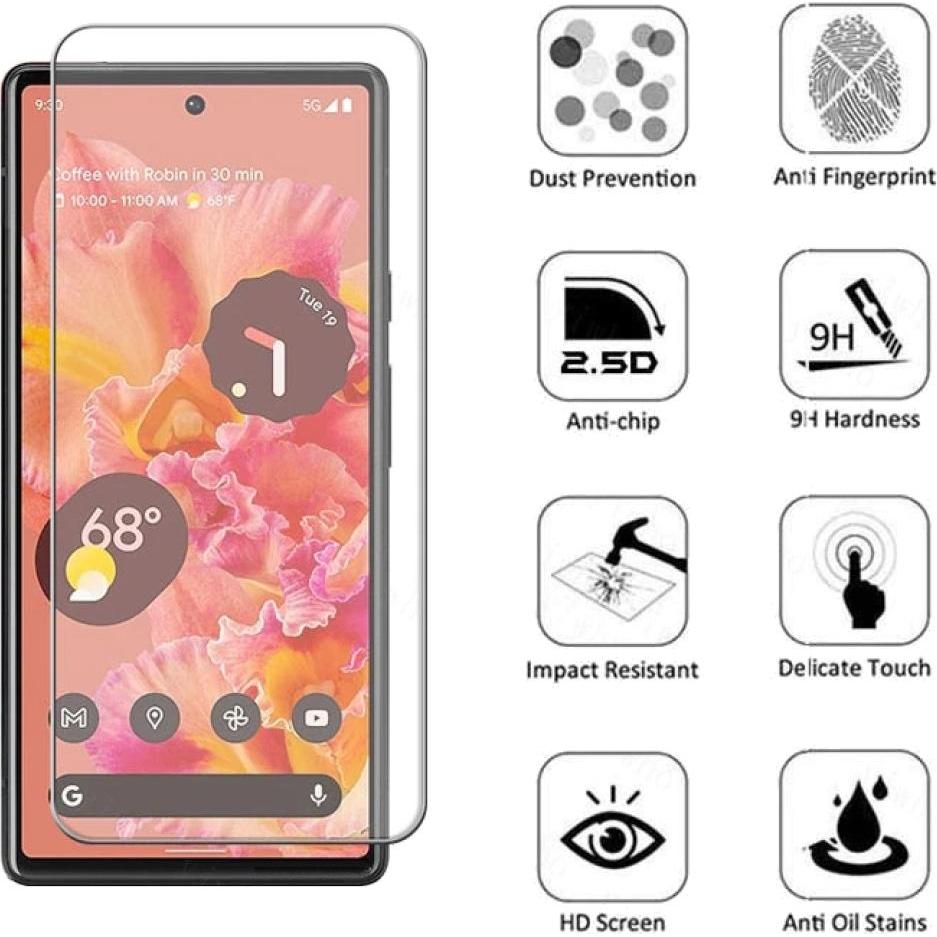 Thumbnail - Screenguard Google Pixel 6 Pro Panzerglas Schutzfolie Case Friendly Design (1 Stück, Google Pixel 6 Pro), Smartphone Sch...
