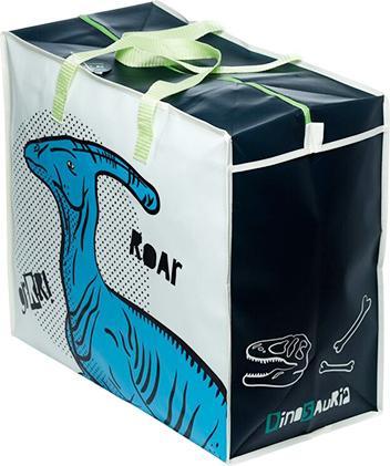 Produktbild Bekos Grosse Aufbewahrungstasche aus recyceltem Plastik – Dino T-Rex & Roar (55 cm)