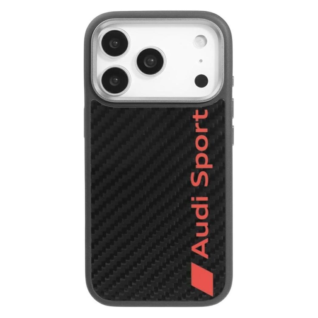 NoName Case Audi R8 Carbon Fiber MagSafe For IPhone 17 Pro Black (Apple IPhone 17 Pro), Smartphone Hülle, Schwarz