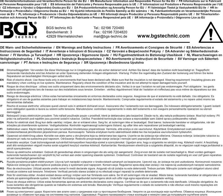 Actual product image BGS VDE Socket Screwdriver Set Hexagon 5.5 - 12 mm 6 pcs. (hexagon)