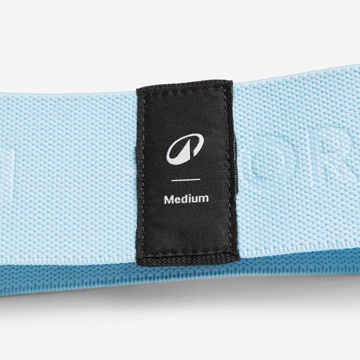 Actual product image Corength Fitness Medium-Resistance Fabric Band for Glutes - Blue (0.31 m, Medium)