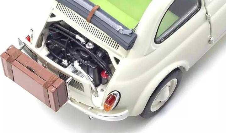 Produktbild Kyosho Fiat Nuova 500 Ivory Accessories Version 1:18