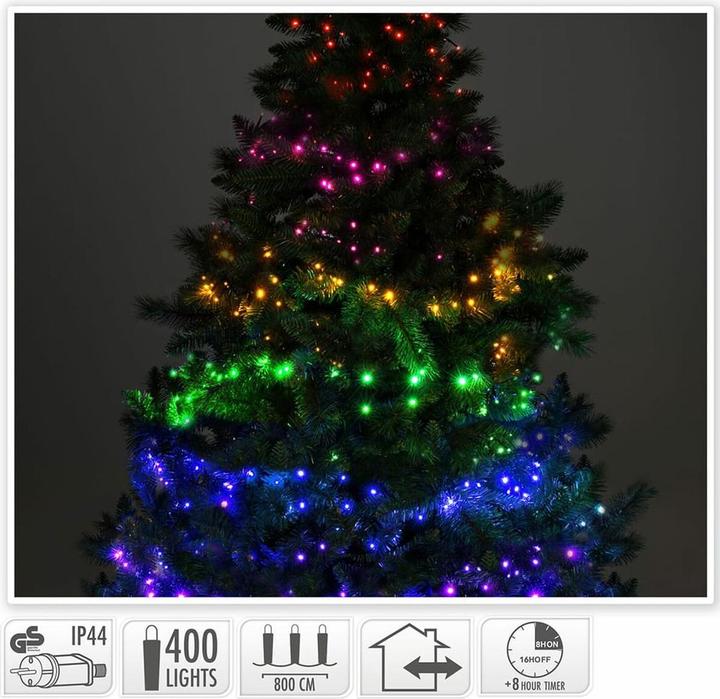 Lifetime LED-Lichterkette 8 m Bunt (8 m)