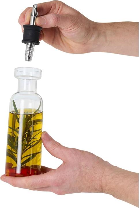 Produktbild AdHoc Öl- / Essigspender AromaPour, mit original PreciseFlow, Füllmenge ca. 300 ml, Glas/Edelstahl/ (300 ml)