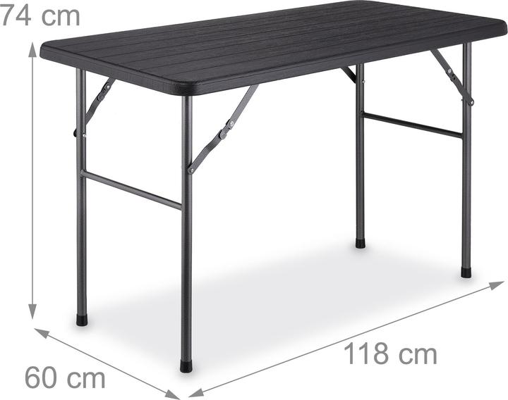 Image du produit Relaxdays Table de jardin (118 cm)