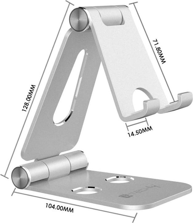 Image du produit Techly Podstawka Podstawka biurkowa na telefon, składana