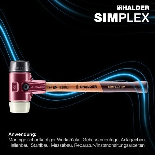 Immagine prodotto Halder Martello SIMPLEX soft-face 50 RUBBER/NYLON TE (1140 g)