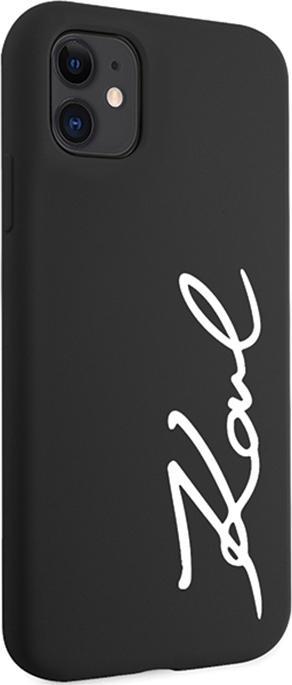 Image du produit Karl Lagerfeld KLHCN61SKSVGK iPhone 11 / Xr 6.1" czarny/black Hardcase Silicone Signature (Apple iPhone 11, Apple iPhone XR)