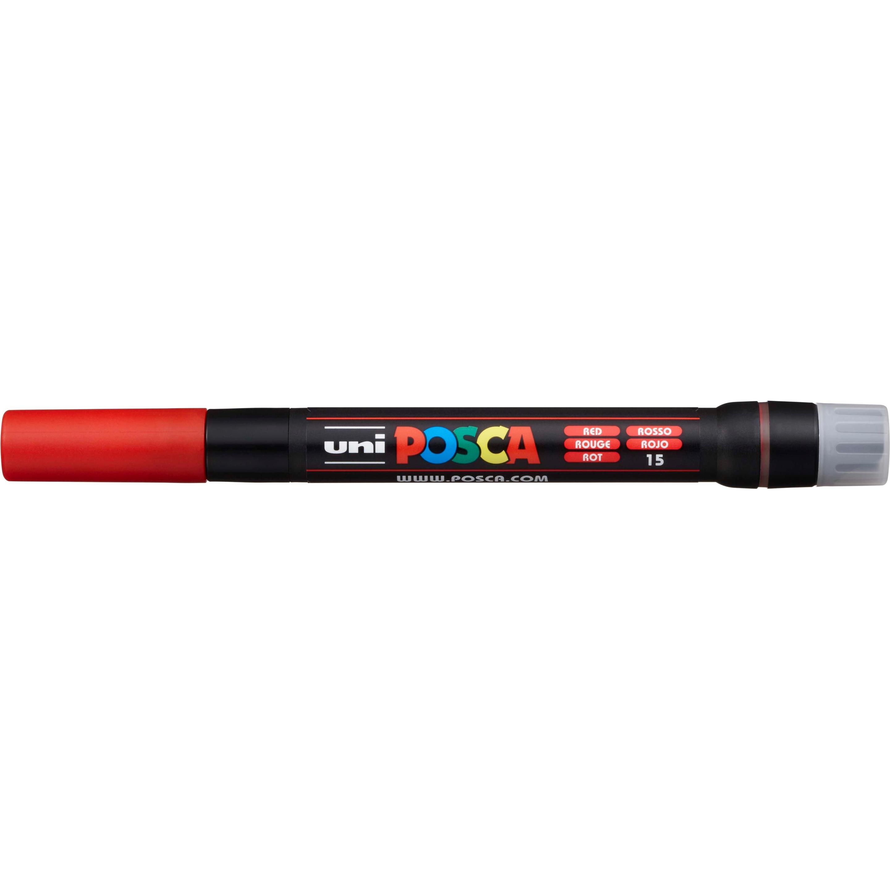 Posca, Marker, Marker Pinselspitze (Rot, 10 mm, 1 x)