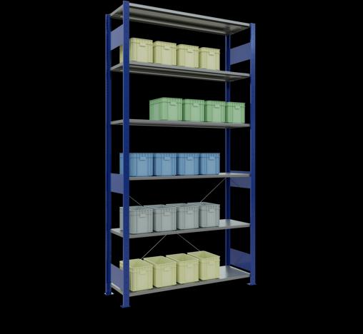 Actual product image Schulte Lagertechnik MULTIplus150 basic racking system with cross braces