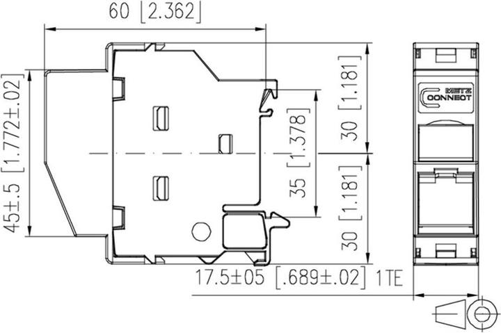 Actual product image Metz Connect 1309428103-E Keystone module (Keystone module)