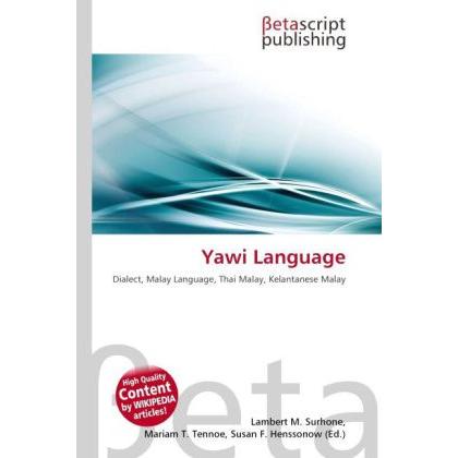 Yawi Language, Fachbücher von Lambert M. Surhone, Mariam T. Tennoe, Susan F. Henssonow