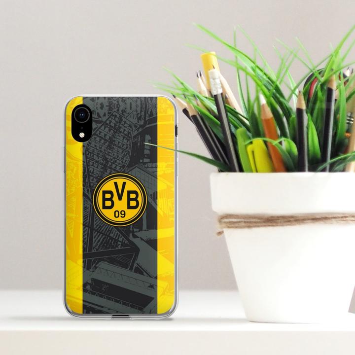 Produktbild DeinDesign Silikon Hülle für Apple iPhone Xr Handyhülle Case Smartphone Schutzhülle BVB Borussia Dortmund (Apple iPhone XR)