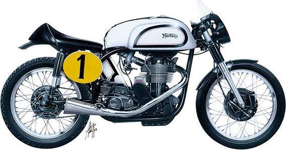 Actual product image Italeri Norton Manx
