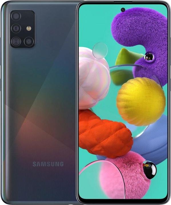 Actual product image Samsung Galaxy A51 EU (128 GB, Prism Crush Black, 6.50", Dual SIM, 48 Mpx, 4G)