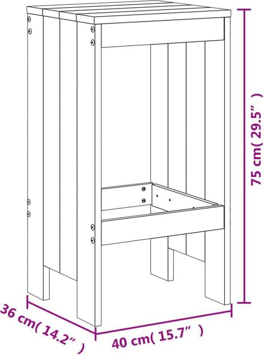 Produktbild vidaXL Gartenbar Set