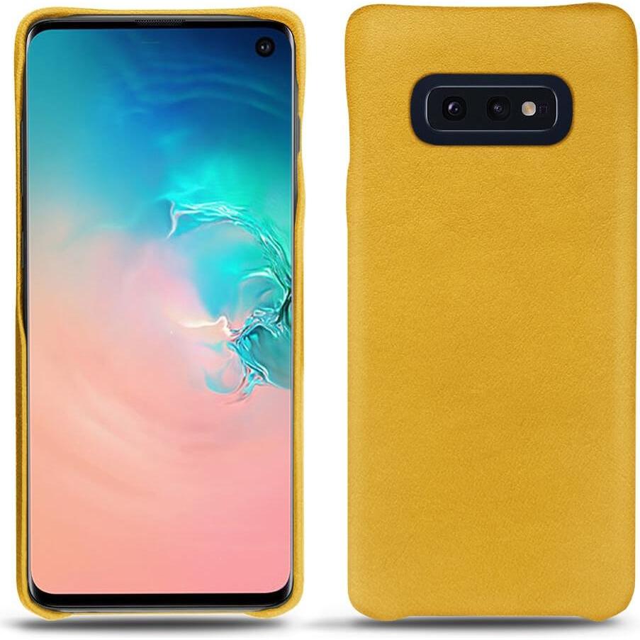 Noreve Lederschutzhülle (Samsung Galaxy S10e), Smartphone Hülle, Orange