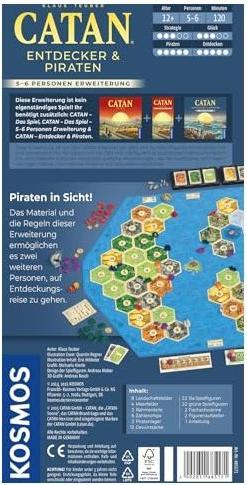 Immagine prodotto Kosmos CATAN - Esploratori e pirati - Espansione per 5-6 giocatori (Tedesco, 5 - 6 Giocatori)
